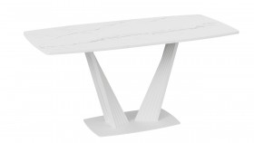 Стол раздвижной «Фабио» Тип 1 (Белый мрамор матовый) в Тевризе - tevriz.katalogmebeli.com | фото 4