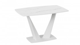 Стол раздвижной «Фабио» Тип 1 (Белый мрамор матовый) в Тевризе - tevriz.katalogmebeli.com | фото 5