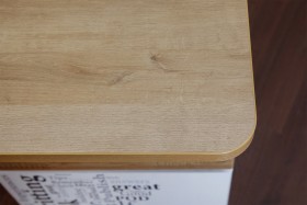 Угловой письменный стол с ящиками «Ривьера» Дуб Бонифацио/Белый в Тевризе - tevriz.katalogmebeli.com | фото 5