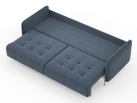 Валериан диван трёхместный прямой Синий, ткань RICO FLEX 101 в Тевризе - tevriz.katalogmebeli.com | фото 3