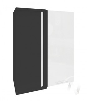 Угловой шкаф Валерия-М ШВУ 699 (Белый металлик/Венге/верхний/высокий) в Тевризе - tevriz.katalogmebeli.com | фото