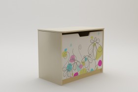 Ящик для игрушек Флёр (Белый/корпус Клен) в Тевризе - tevriz.katalogmebeli.com | фото