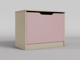 Ящик для игрушек Грэйси (Розовый/корпус Клен) в Тевризе - tevriz.katalogmebeli.com | фото