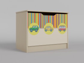 Ящик для игрушек Клаксон (Бежевый/корпус Клен) в Тевризе - tevriz.katalogmebeli.com | фото