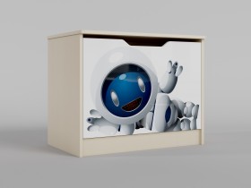 Ящик для игрушек Санни (Белый/корпус Клен) в Тевризе - tevriz.katalogmebeli.com | фото