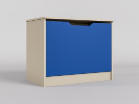 Ящик для игрушек Скай (Синий/корпус Клен) в Тевризе - tevriz.katalogmebeli.com | фото