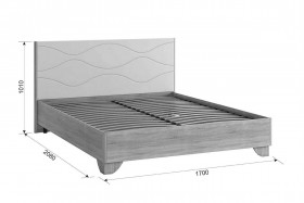 Зара Кровать 1.6 Комфорт дуб сонома/белый в Тевризе - tevriz.katalogmebeli.com | фото 5