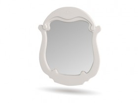 Зеркало настенное Мария (Белый глянец) в Тевризе - tevriz.katalogmebeli.com | фото 1